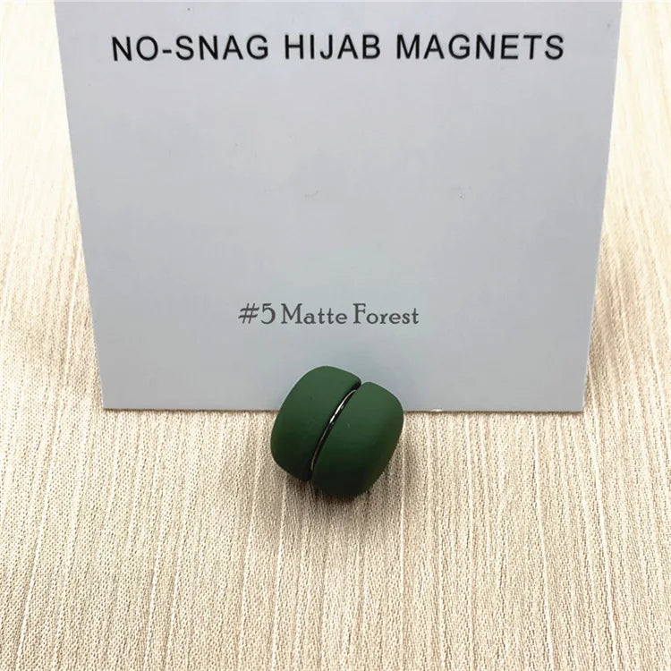 مشبك حجاب مغناطيسي معدني قوي وأنيق – بدون ثقوب | بديل آمن للدبابيس – إكسسوار أنيق للمحجبات