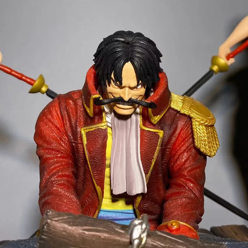 مجسم غول دي روجر – على منصة الإعدام | من أنمي One Piece | ارتفاع 26 سم | تمثال يدوي بتفاصيل دقيقة