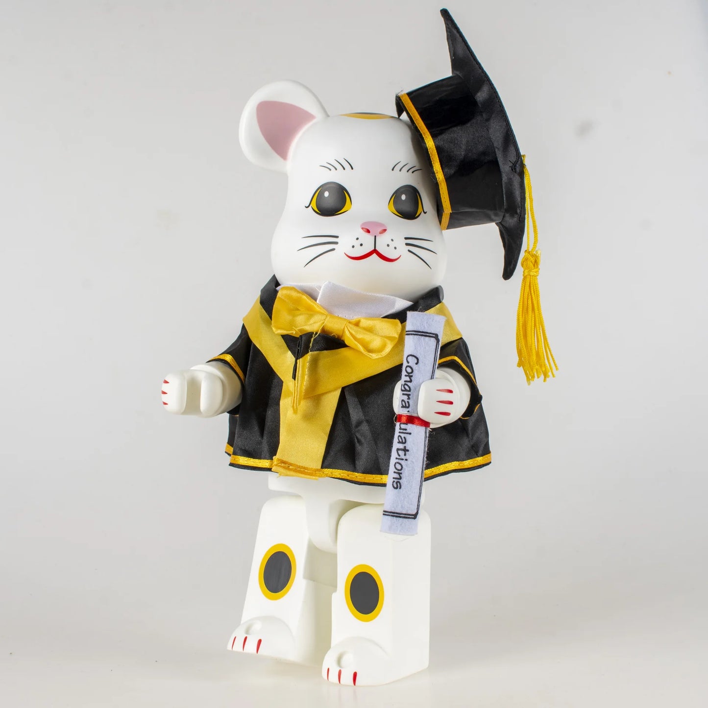 تمثال Bearbrick 400% بلباس التخرج – دمية ديكورية رائعة لهدية التخرج