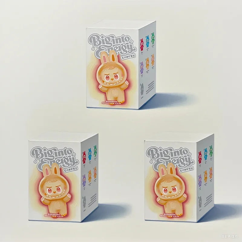 مجسم مكتبي لطيف من MINISO – تصميم وجه وحش مكرون بمينا على شكل قلب V3، مصنوع من PVC، للزينة المكتبية، هدية عيد ميلاد.