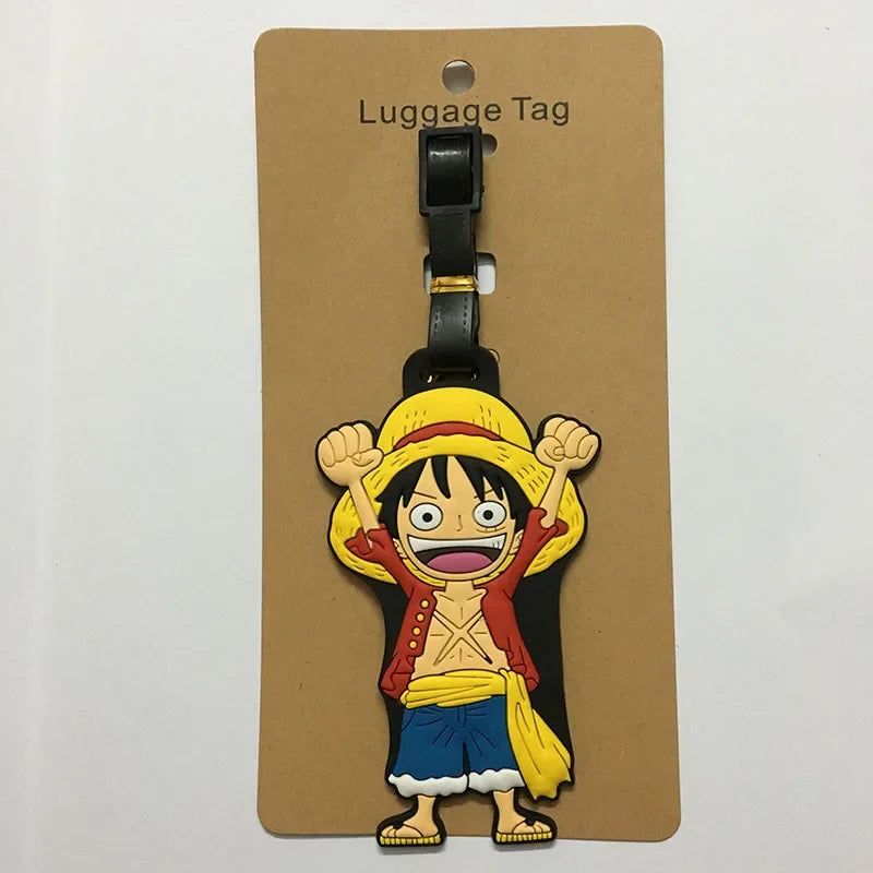 بطاقات شنط سفر ون بيس – لوفـي وتشوبر | إكسسوارات كرتونية من السيليكون