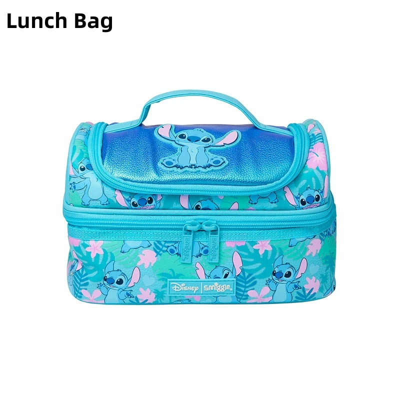 حقائب مدرسية سمايغل أستراليا الجديدة – حقيبة ظهر ديزني ستيتش، حقيبة غداء، زجاجة ماء، هدية للطلاب – تباع القطع بشكل منفصل.