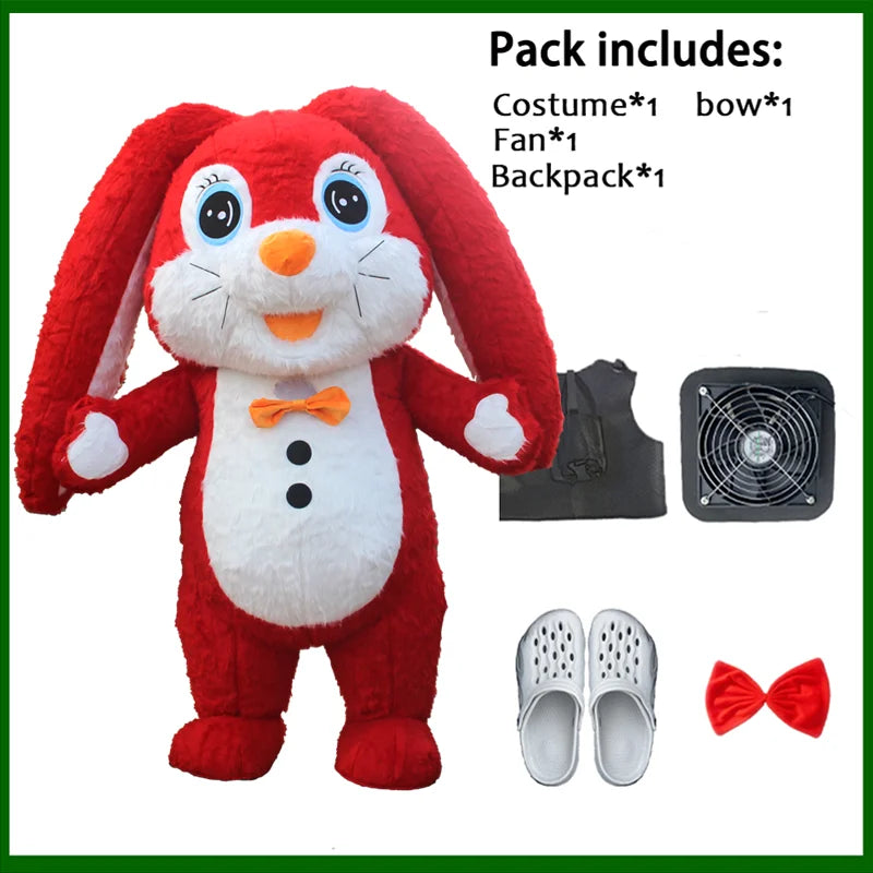 زي تميمة قابل للنفخ – دب قطبي أو باندا