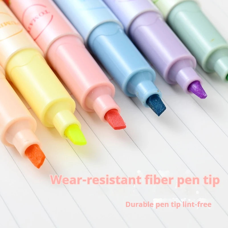 قلم تمييز فائق النعومة – ألوان فلوريسنت ممزوجة لتحديد الملاحظات والدراسة