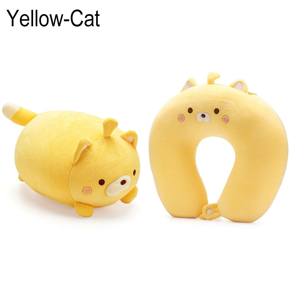 مخدة سفر كرتونية متعددة الاستخدام – تصميم بطريق أو حوت