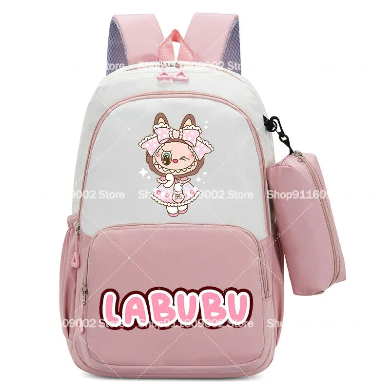 حقيبة ظهر بسعة كبيرة مع حقيبة أقلام