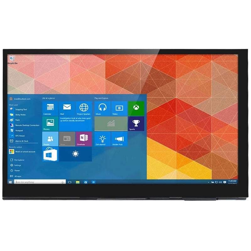 شاشة محمولة 7 إنش تعمل باللمس – IPS بدقة 1024x600 مع خيار السماعات