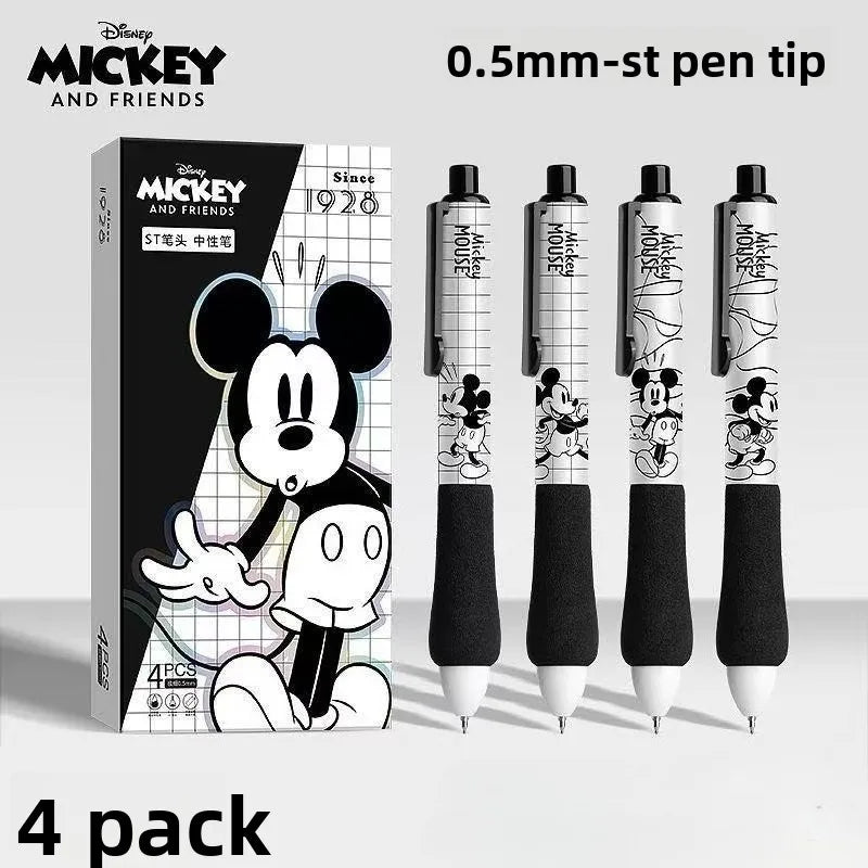 قلم ضغط حبر أسود جاف سريع الجفاف ميكي ماوس
