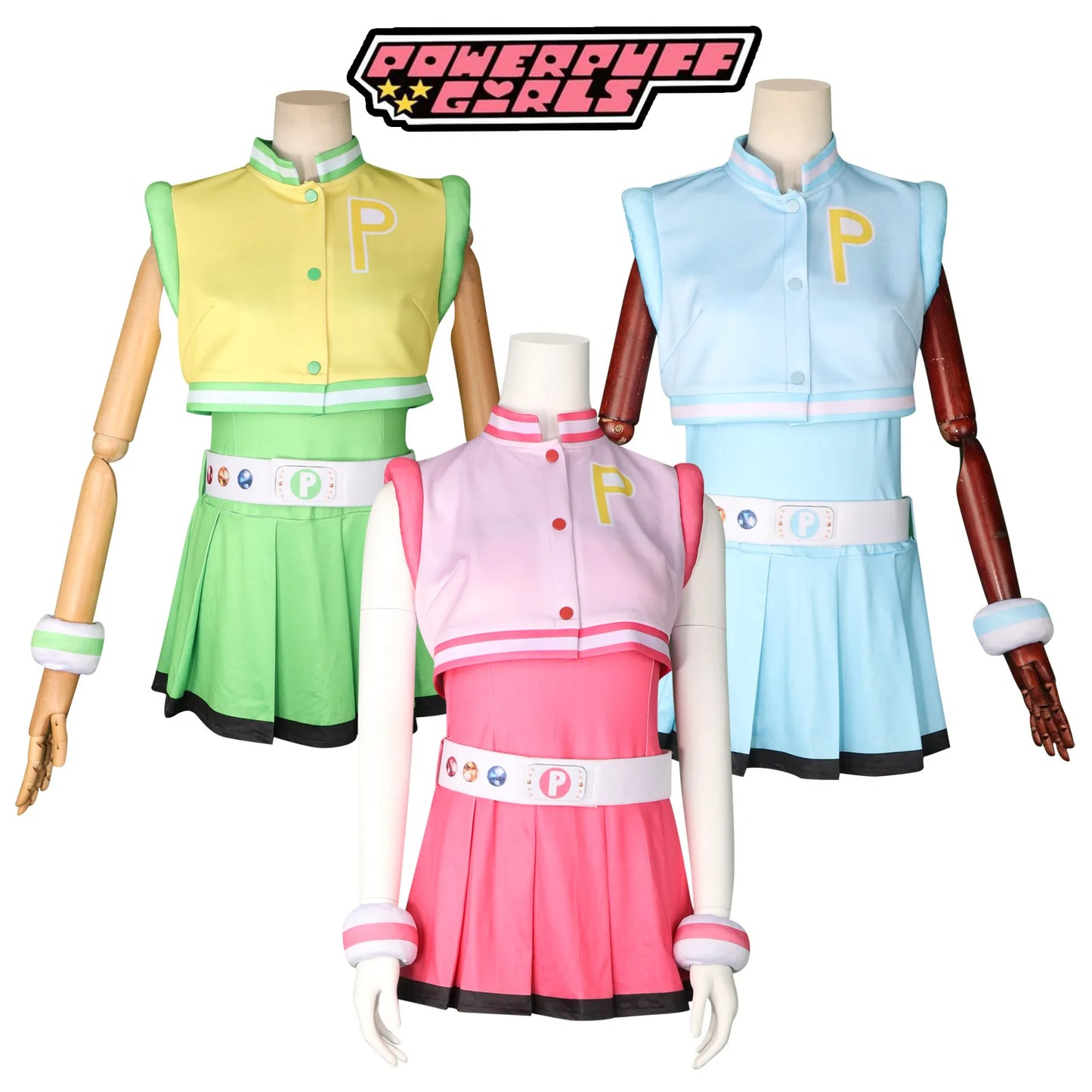 زي تنكري لشخصية الشرطية الصغيرة – تصميم كرتوني مزين بالورود والفقاعات | مناسب للعروض للأطفال والكبار