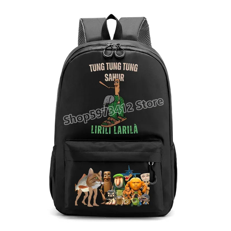 حقيبة ظهر إيطاليان برينروت بتصميم كرتوني عصري، حقيبة مدرسية بسعة كبيرة للطلاب، مثالية للعودة إلى المدرسة مع مساحة للكتب وا