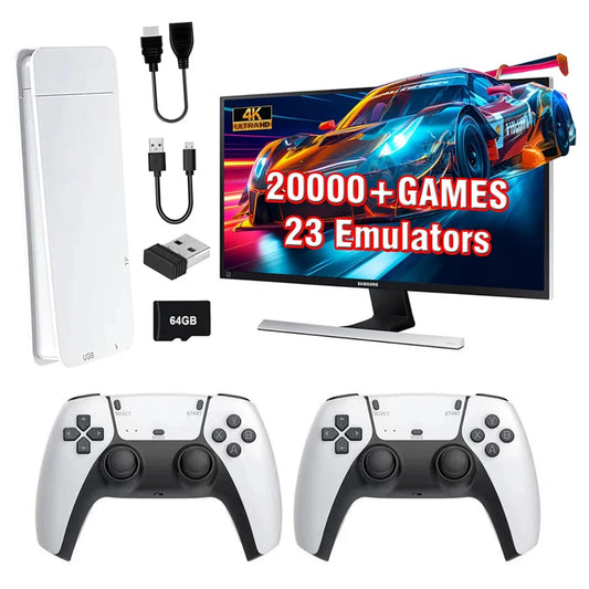 جهاز ألعاب M15 4K Game Stick – وحدة تحكم للألعاب الكلاسيكية | ذاكرة 64 جيجابايت | أكثر من 20,000 لعبة مدمجة