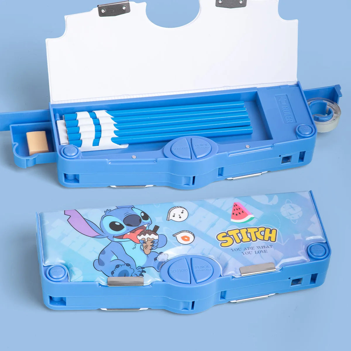 علبة أقلام مزدوجة الطبقة من ديزني