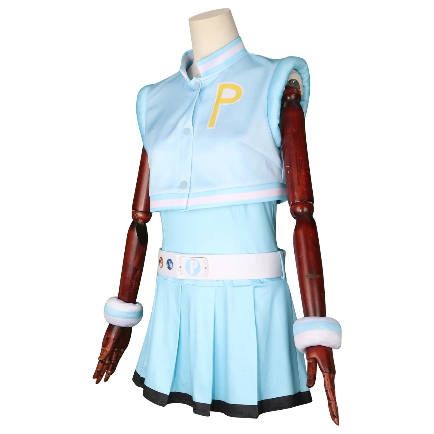 زي تنكري لشخصية الشرطية الصغيرة – تصميم كرتوني مزين بالورود والفقاعات | مناسب للعروض للأطفال والكبار