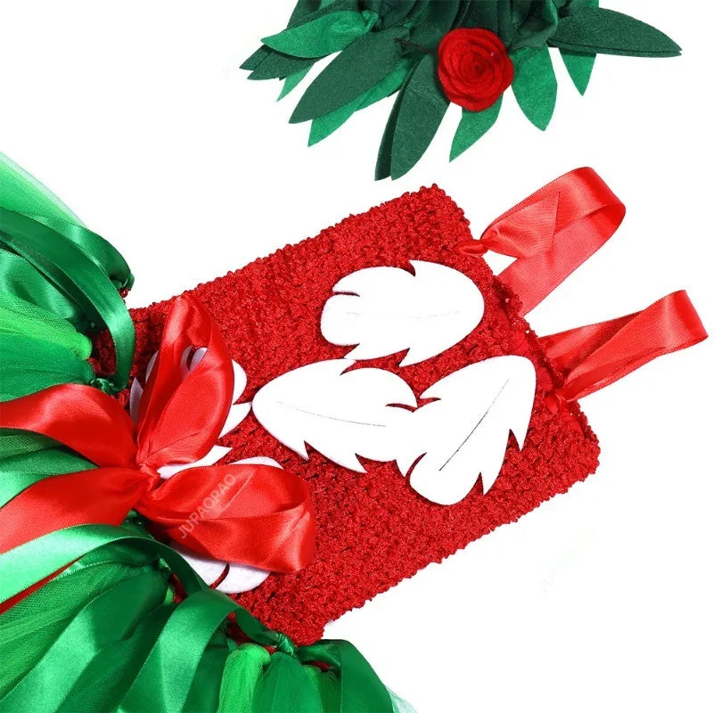 فستان توتو جديد للبنات – فستان أميرة للحفلات مع إكليل ورد