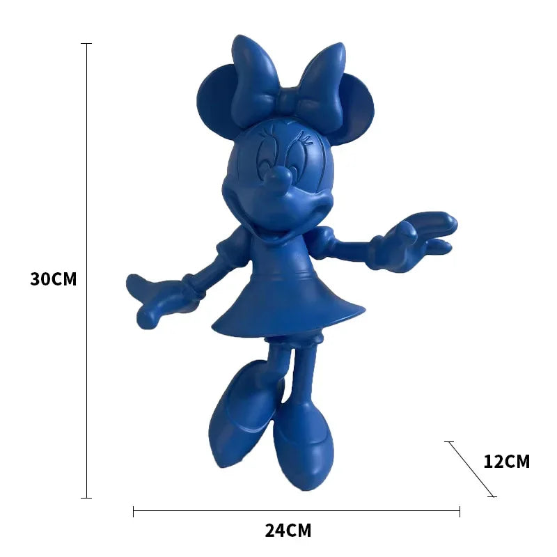 تمثال ميني ماوس العصري – مجسم ديكوري من الراتنج بحجم 20/30 سم
