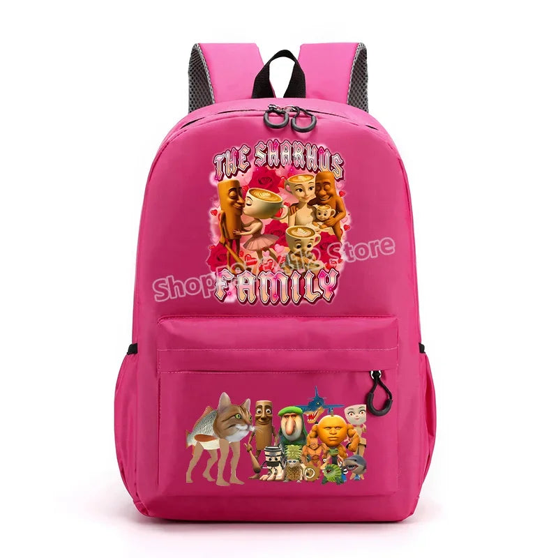 حقيبة ظهر إيطاليان برينروت بتصميم كرتوني عصري، حقيبة مدرسية بسعة كبيرة للطلاب، مثالية للعودة إلى المدرسة مع مساحة للكتب وا