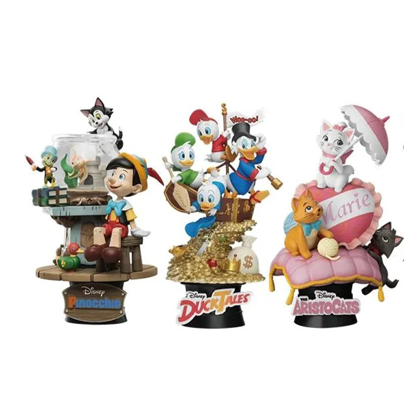 مجسمات ديزني الأصلية من Beast Kingdom – شخصيات بينوكيو، القطة ماري، الفيل الطائر دمبو، ودونالد داك