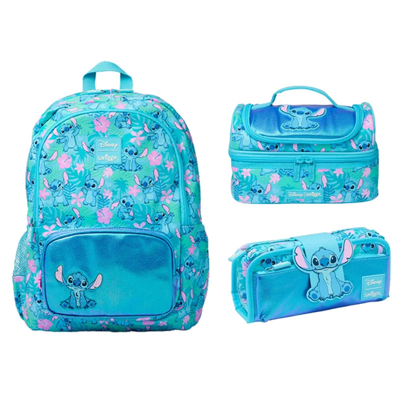 حقائب مدرسية سمايغل أستراليا الجديدة – حقيبة ظهر ديزني ستيتش، حقيبة غداء، زجاجة ماء، هدية للطلاب – تباع القطع بشكل منفصل.