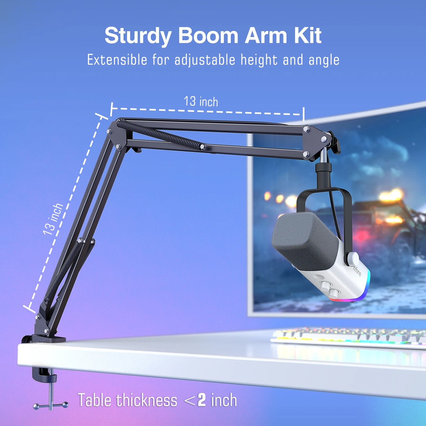 مجموعة FIFINE الصوتية للألعاب والبث – مايكروفون، ميكسر، وسماعة رأس | للمحتوى الصوتي والمرئي على يوتيوب، TikTok، OBS وغيرها