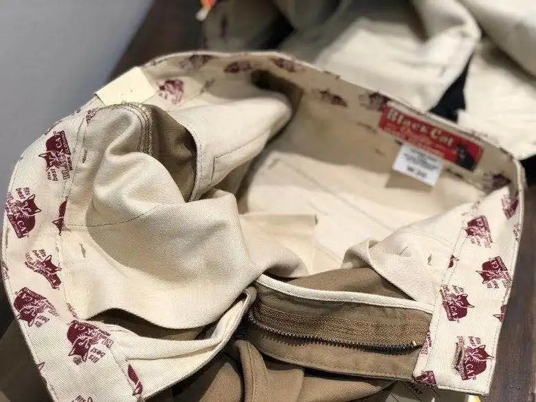 بنطلون رجالي قطن 100% خامة ثقيلة – قصة مستقيمة كاجوال | ستايل أمريكي رجولي – مثالي للعمل واللبس اليومي