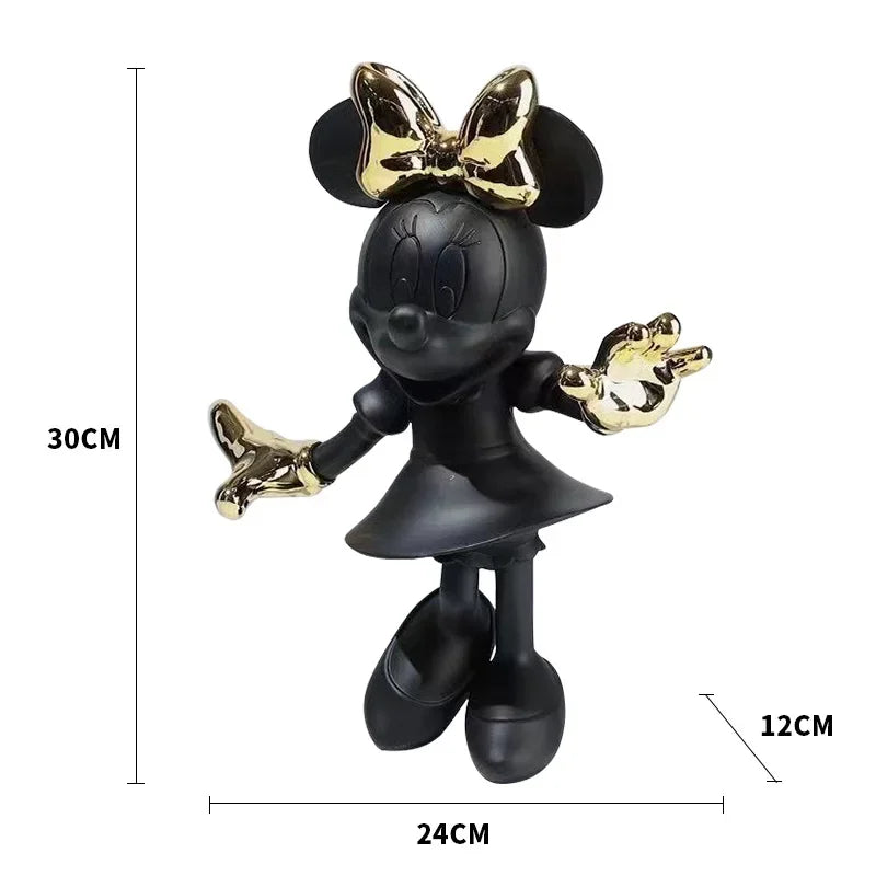 تمثال ميني ماوس العصري – مجسم ديكوري من الراتنج بحجم 20/30 سم