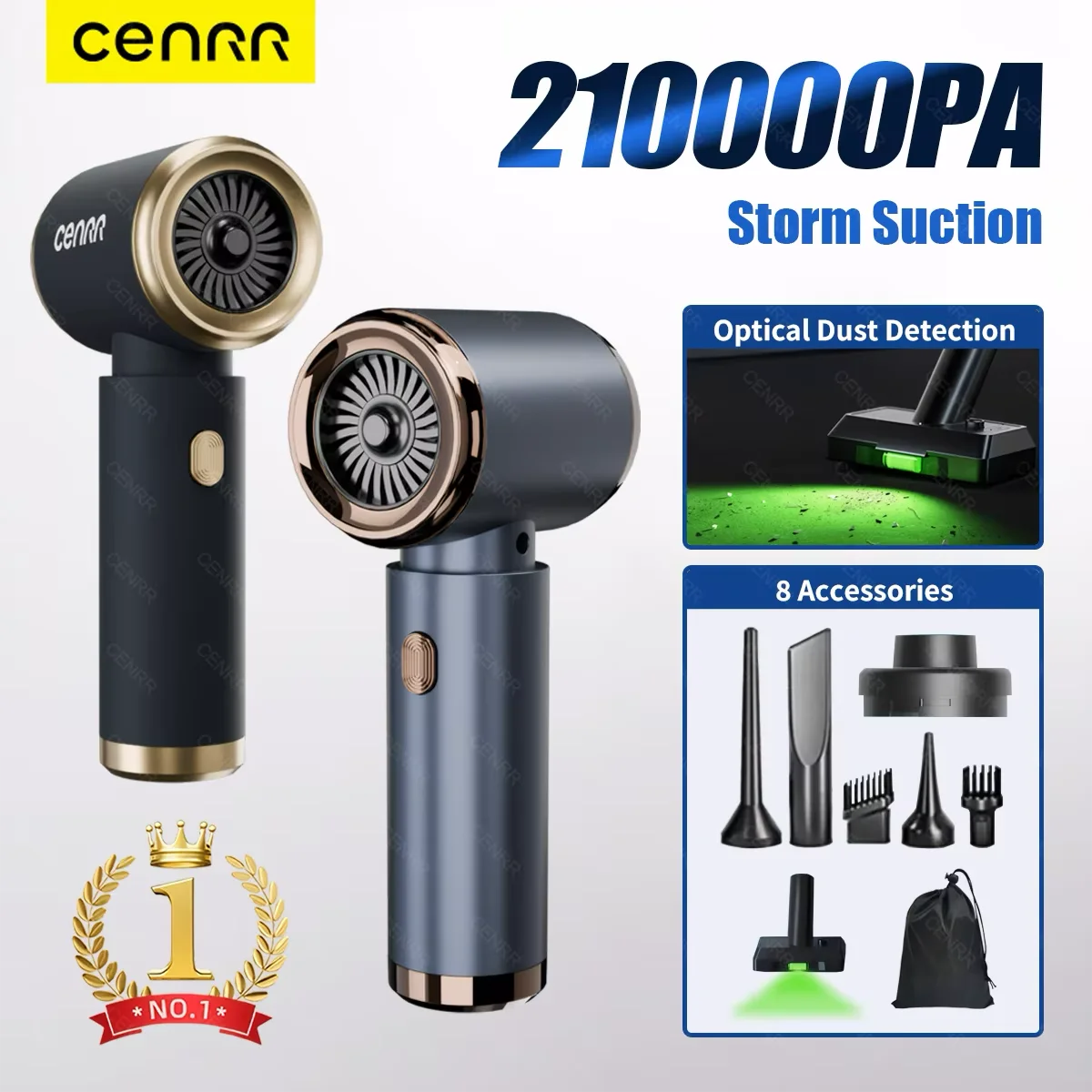 مكنسة كهربائية محمولة للسيارة – قوة شفط جبارة 210000PA