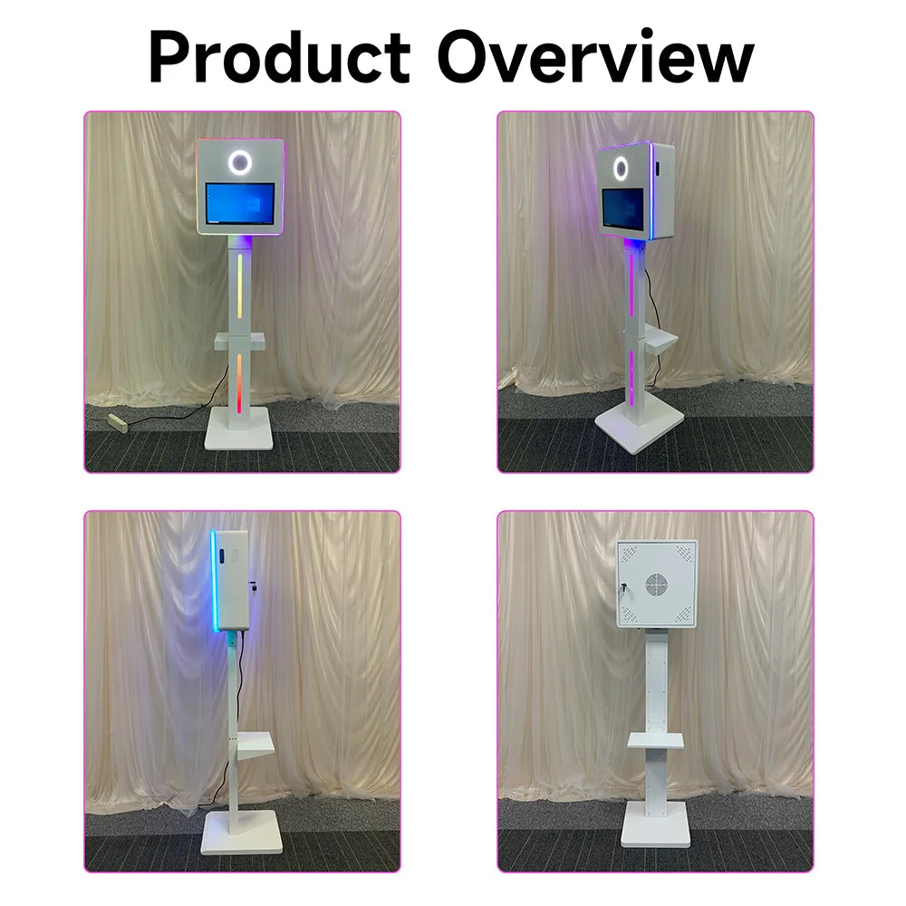 كشك تصوير فوتوبوث بكاميرا DSLR – مرآة سحرية بشاشة لمس 15.6 إنش للمناسبات