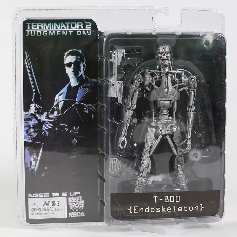 مجسم T-800 من فيلم Terminator 2: Judgment Day | إصدار NECA الرسمي | ارتفاع 18 سم (7 إنش)