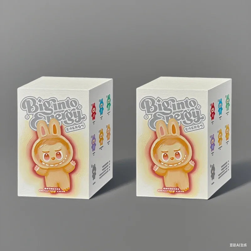 مجسم مكتبي لطيف من MINISO – تصميم وجه وحش مكرون بمينا على شكل قلب V3، مصنوع من PVC، للزينة المكتبية، هدية عيد ميلاد.