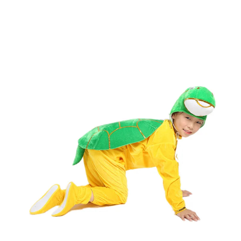 زي تنكري للأطفال بتصميم الأرنب أو السلحفاة – مستوحى من الحيوانات الكرتونية