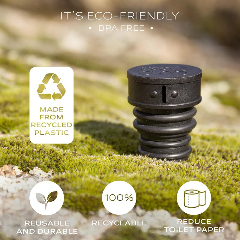 غطاء بيديه للرحلات – خفيف ومحمول | يتحول أي قنينة ماء إلى بيديه للتنظيف الشخصي – مثالي للتخييم والهايكنغ