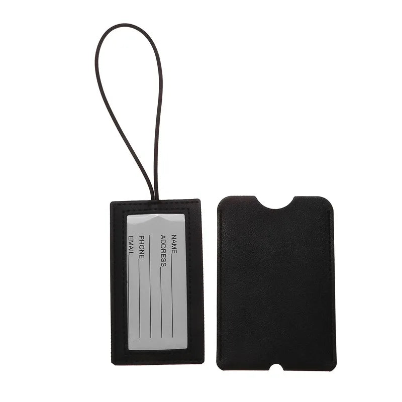 مجموعة 6 بطاقات تعريف للحقائب – سيليكون مرن للسفر للرجال والنساء