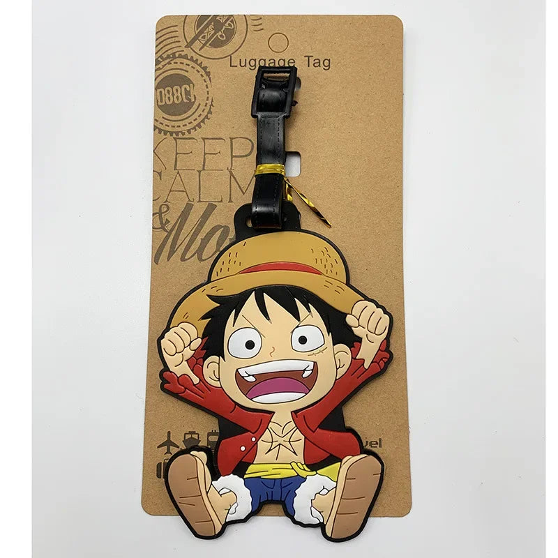 بطاقات شنط سفر ون بيس – لوفـي وتشوبر | إكسسوارات كرتونية من السيليكون