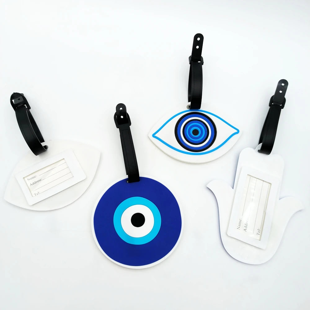 تاق شنطة سفر ستايل  – أزرق، متوفر بـ1 أو 3 قطع، للحماية من فقدان الشنط أثناء السفر