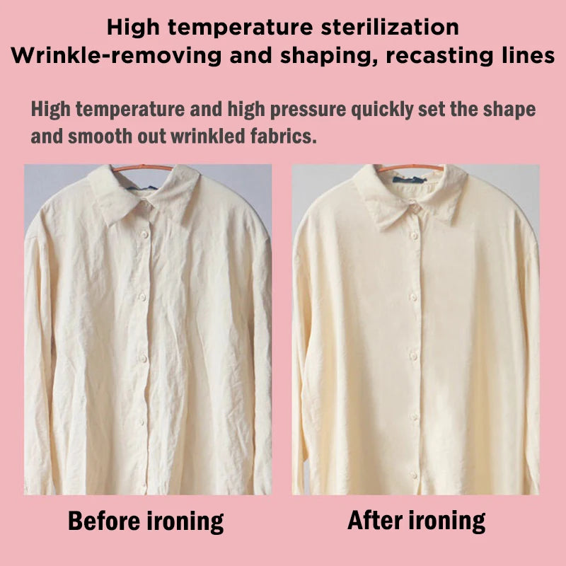 مكواة بخار يدوية كهربائية محمولة بقوة 800 واط - تسخين سريع خلال 15 ثانية، للمنزل والسفر