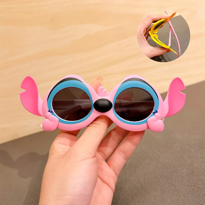 نظارات ديزني Stitch – مضادة لأشعة الشمس UV400 | تصميم كرتوني لطيف للأطفال والكبار