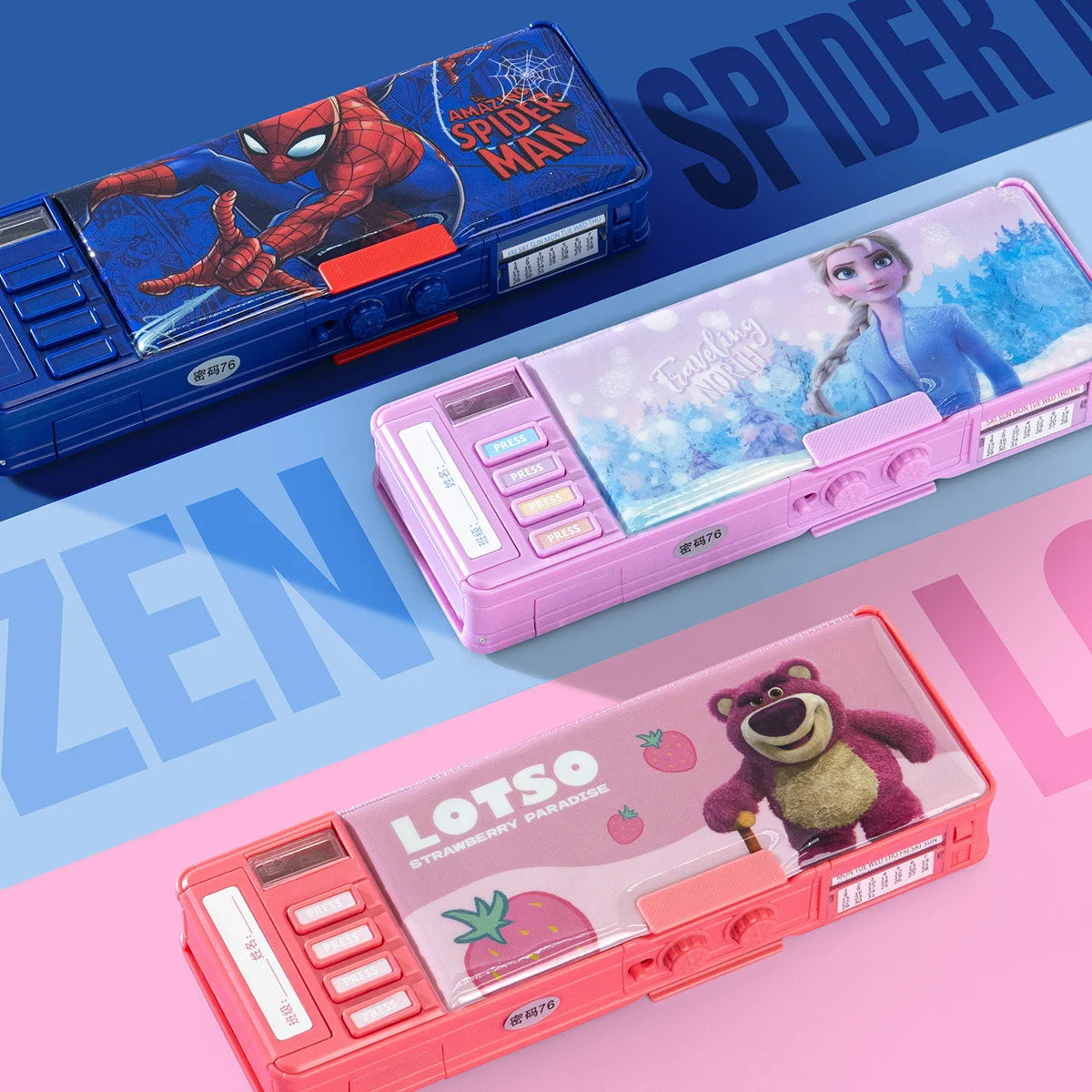 علبة أقلام متعددة الوظائف للأطفال من ديزني