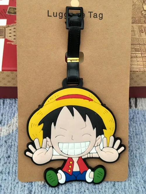 بطاقات شنط سفر ون بيس – لوفـي وتشوبر | إكسسوارات كرتونية من السيليكون