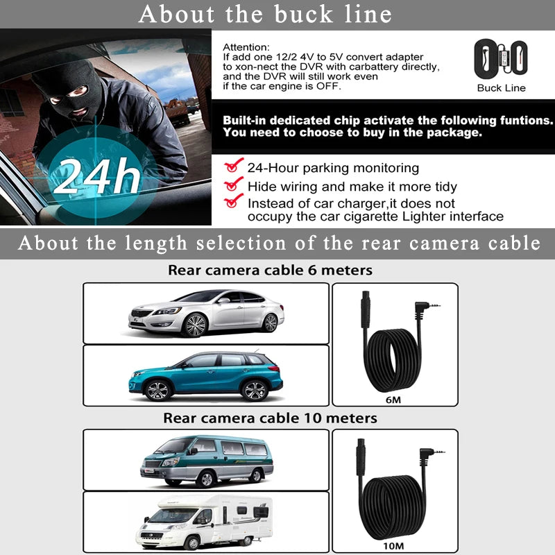 كاميرا مراية للسيارة بدقة 4K – مع GPS وCarPlay وAndroid Auto