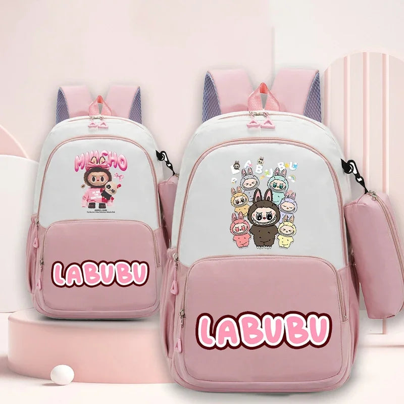 حقيبة ظهر بسعة كبيرة مع حقيبة أقلام