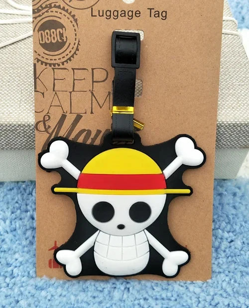 بطاقات شنط سفر ون بيس – لوفـي وتشوبر | إكسسوارات كرتونية من السيليكون