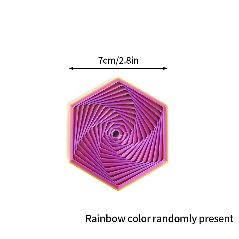 قطعة ديكور لولبية مطبوعة بتقنية 3D – أداة تقليل توتر بتصميم حلزوني