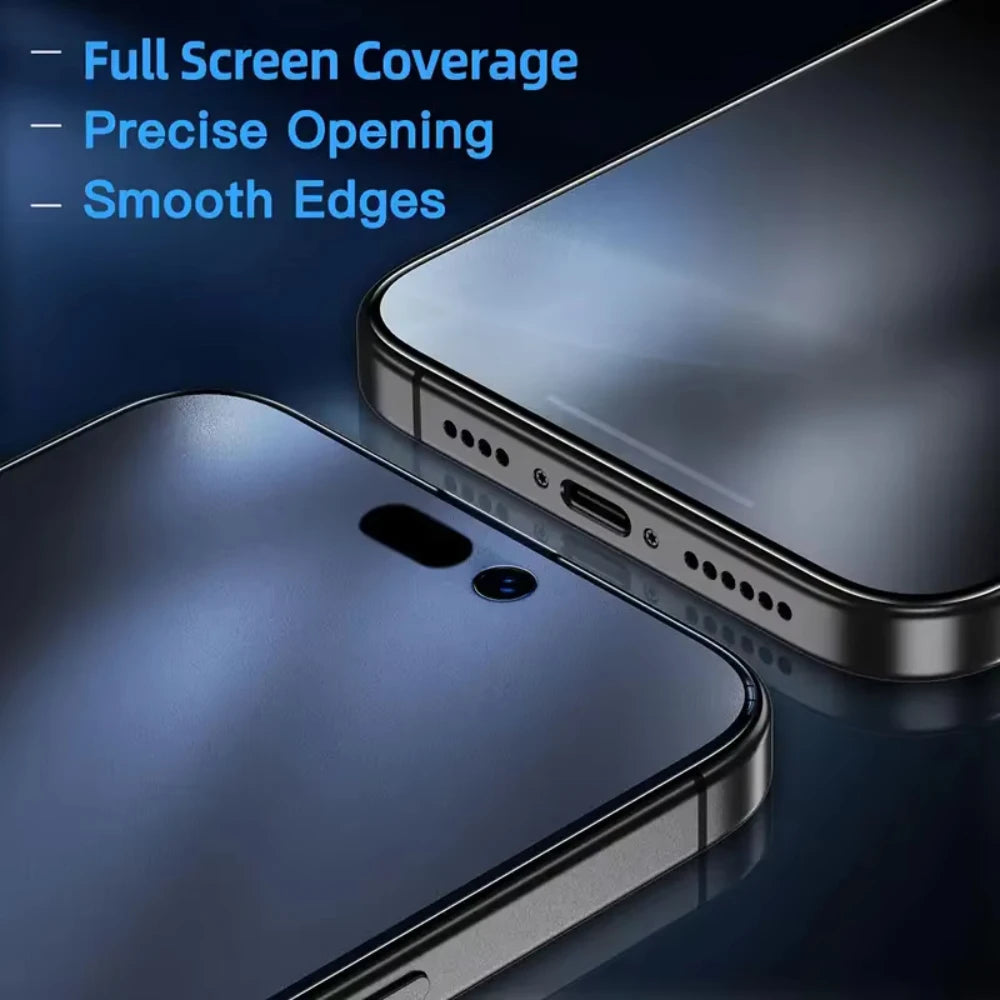 زجاج حماية بخصوصية عالية لأجهزة iPhone 11 – 17 Pro Max / Air / XS / وغيرها