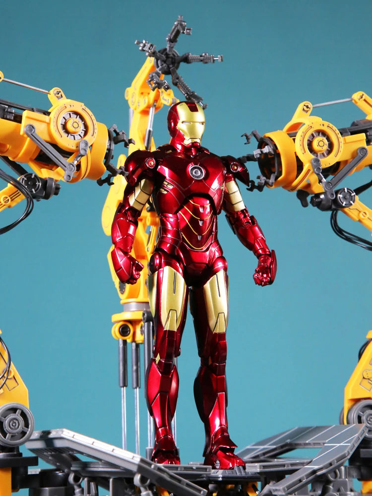 مجسم آيرون مان MK4 مع منصة التبديل (Gantry) – من Zd Toys