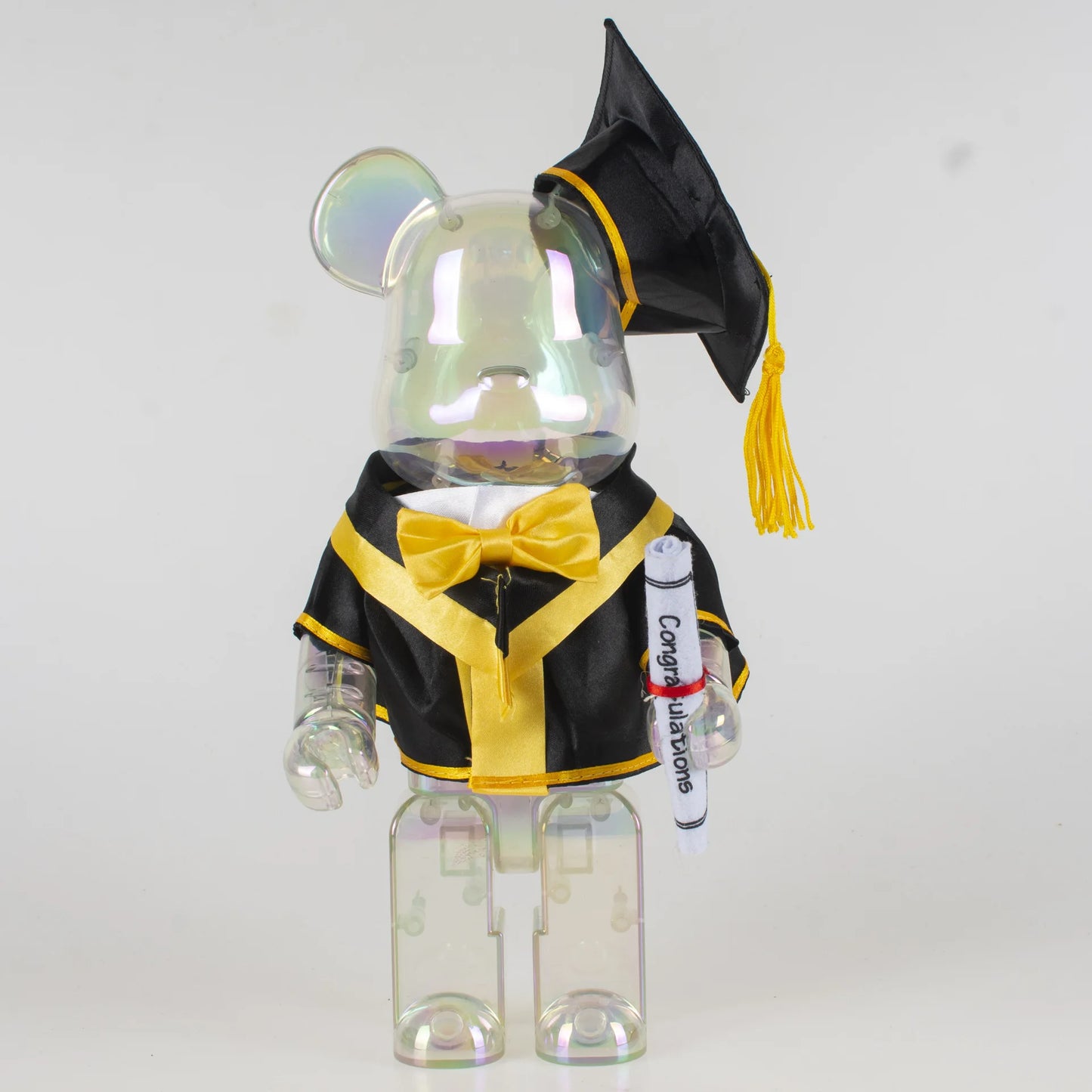تمثال Bearbrick 400% بلباس التخرج – دمية ديكورية رائعة لهدية التخرج