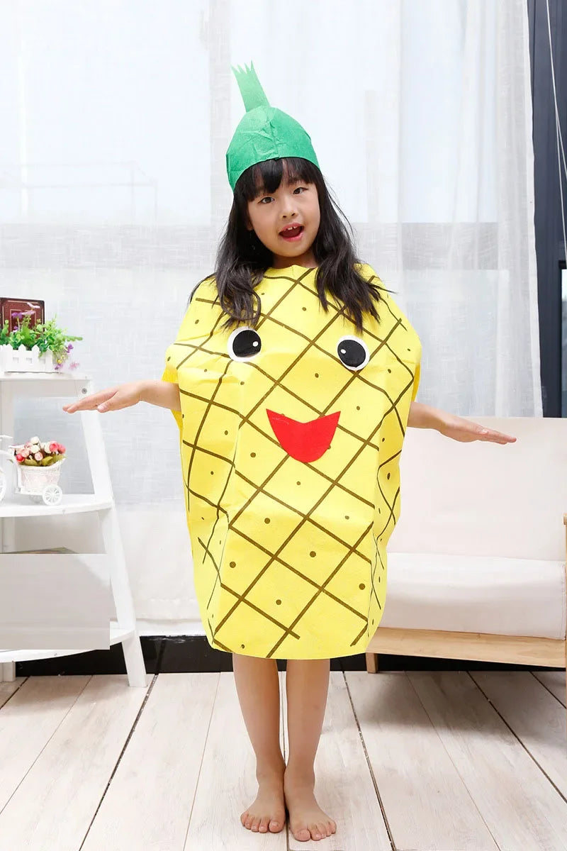 زي تنكري مضحك بشكل موزة – للكبار والأطفال، أولاد وبنات | زي فواكه وخضروات للعائلة