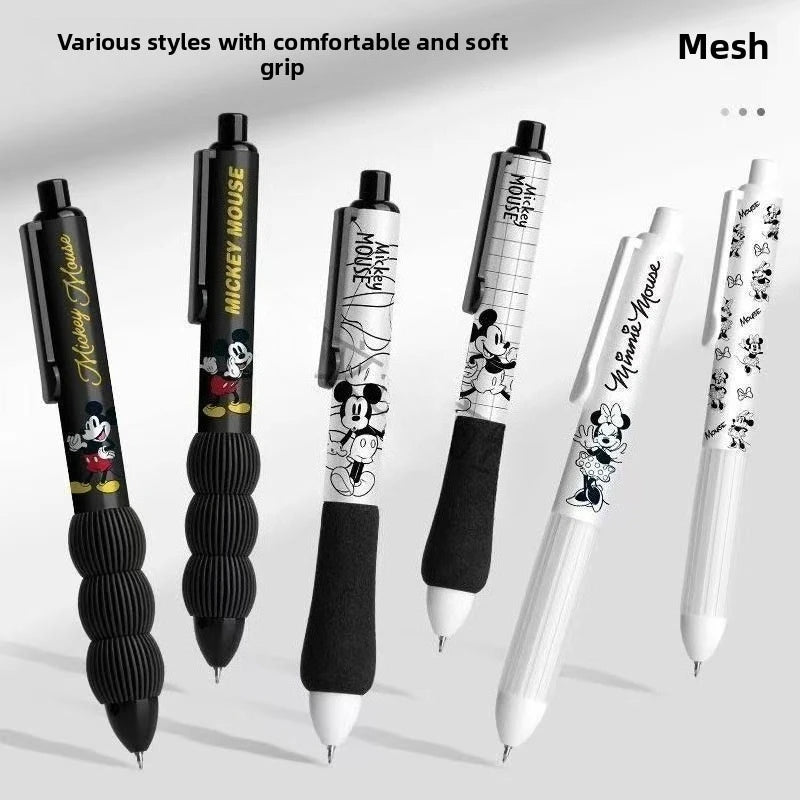 قلم ضغط حبر أسود جاف سريع الجفاف ميكي ماوس