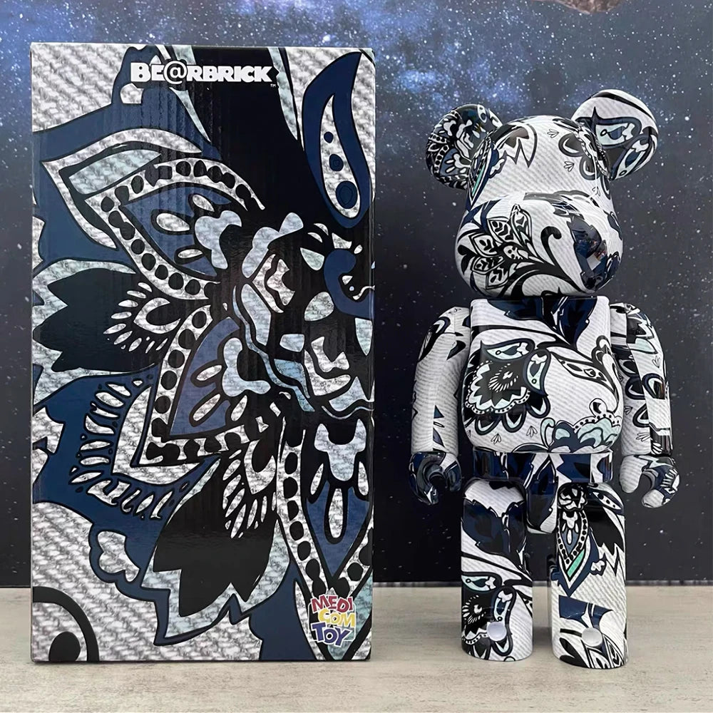 تمثال Bearbrick بحجم 400% (28 سم) – قطعة ديكور فاخرة للمنزل والمكتب