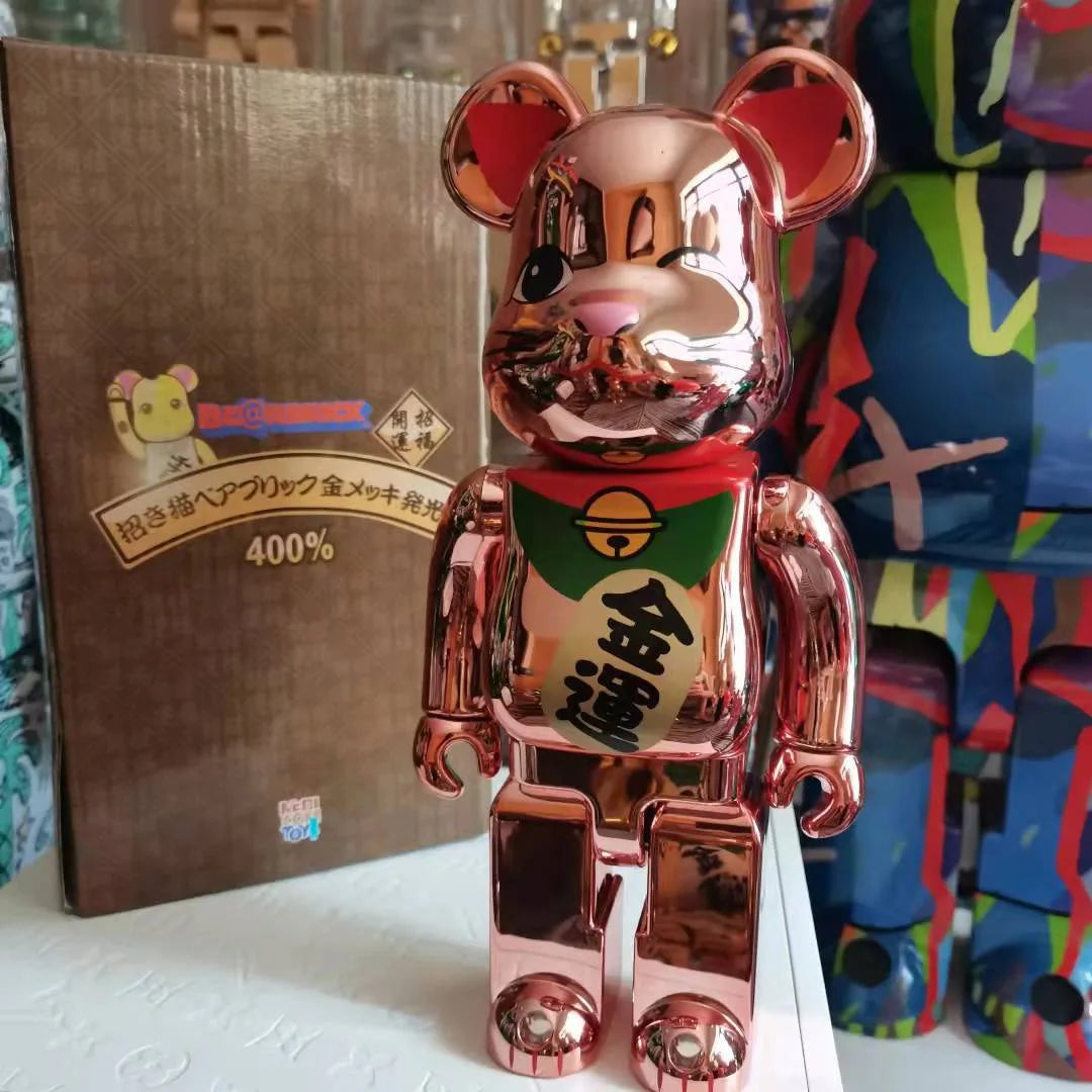 تمثال Bearbrick بحجم 400% (28 سم) – قطعة ديكور فاخرة للمنزل والمكتب