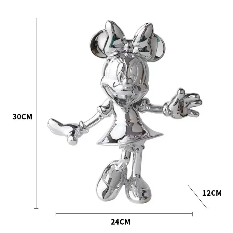 تمثال ميني ماوس العصري – مجسم ديكوري من الراتنج بحجم 20/30 سم